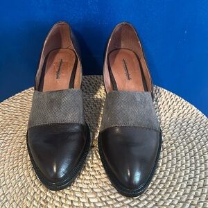 Women’s Jeffrey Campbell Heeled Brown Leather Loafers Size 10